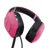 Trust GXT 415P Zirox -kuulokemikrofoni, langallinen, panta, peli, pinkki
