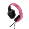 Trust GXT 415P Zirox -kuulokemikrofoni, langallinen, panta, peli, pinkki