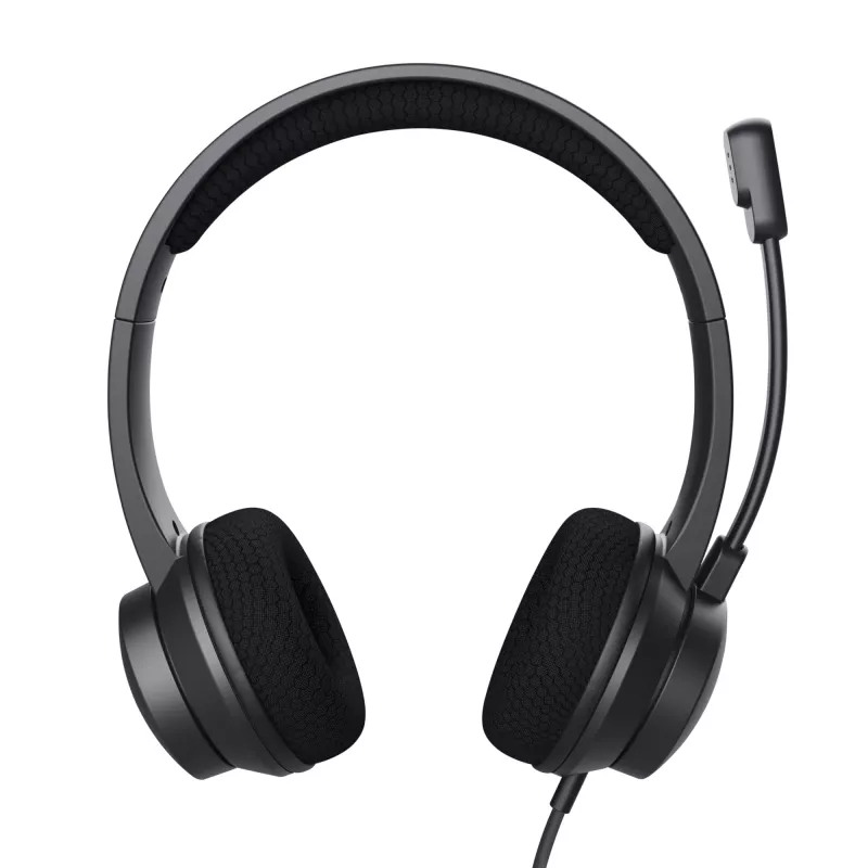Trust Ayda -kuulokemikrofoni, langallinen, panta, puhelut/musiikki, USB Type-A, musta