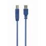 GEMBIRD USB 3.0 -kaapeli A-uros B-urokseen 3 m – sininen