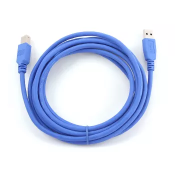 GEMBIRD USB 3.0 -kaapeli A-uros B-urokseen 3 m – sininen