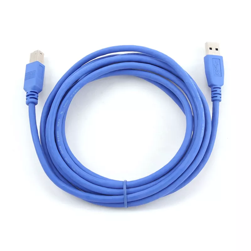 GEMBIRD USB 3.0 -kaapeli A-uros B-urokseen 3 m – sininen