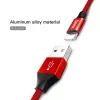 USB-A-Lightning-kaapeli Baseus Yiven 1,8 m, 2 A lähtö, punainen, termoplastisesta elastomeerista valmistettu vaippa