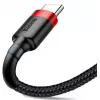 BASEUS punottu Cafule-pikalatauskaapeli - USB Type-A - Type-C 2A - 2 m - musta (nylon)