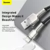 BASEUS Fast Charge Cafule tiedonsiirtokaapeli - USB Type-A - Lightning - 480 Mbit/s (2,4 A PD) - 1 m - musta