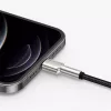 BASEUS Fast Charge Cafule tiedonsiirtokaapeli - USB Type-A - Lightning - 480 Mbit/s (2,4 A PD) - 1 m - musta