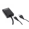 GEMBIRD VGA-HDMI-sovitinkaapeli, USB-virralla 15 cm - musta