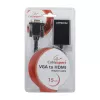 GEMBIRD VGA-HDMI-sovitinkaapeli, USB-virralla 15 cm - musta