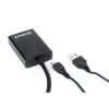 GEMBIRD VGA-HDMI-sovitinkaapeli, USB-virralla 15 cm - musta