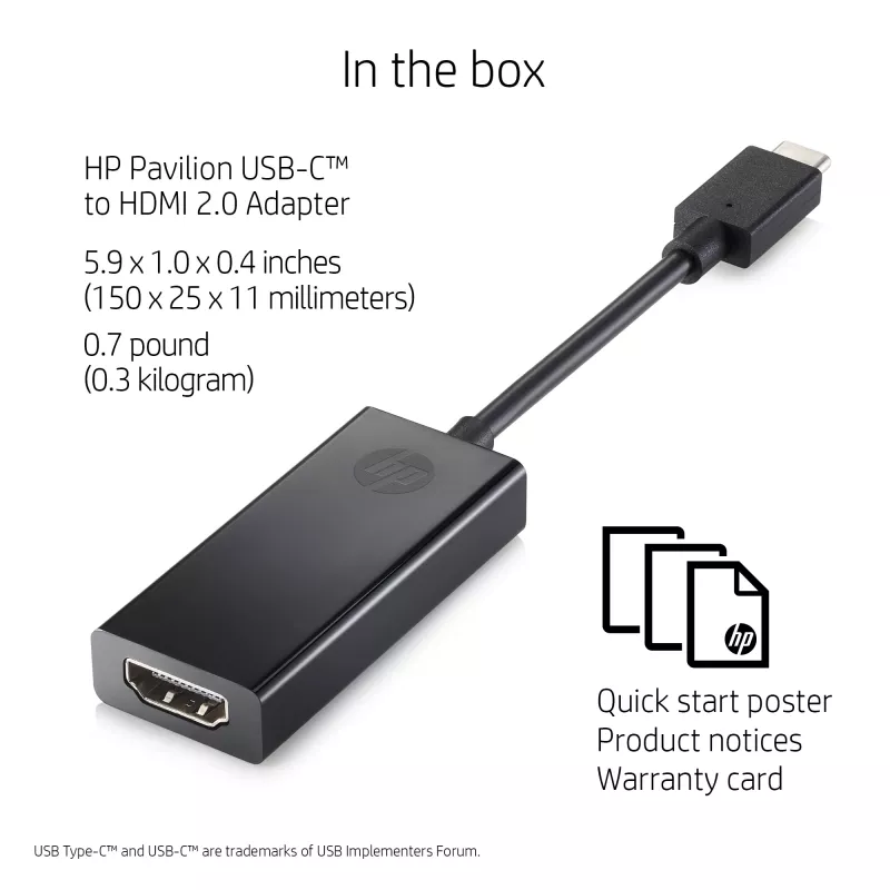HP 2PC54AA liitäntäkortit/sovittimet HDMI