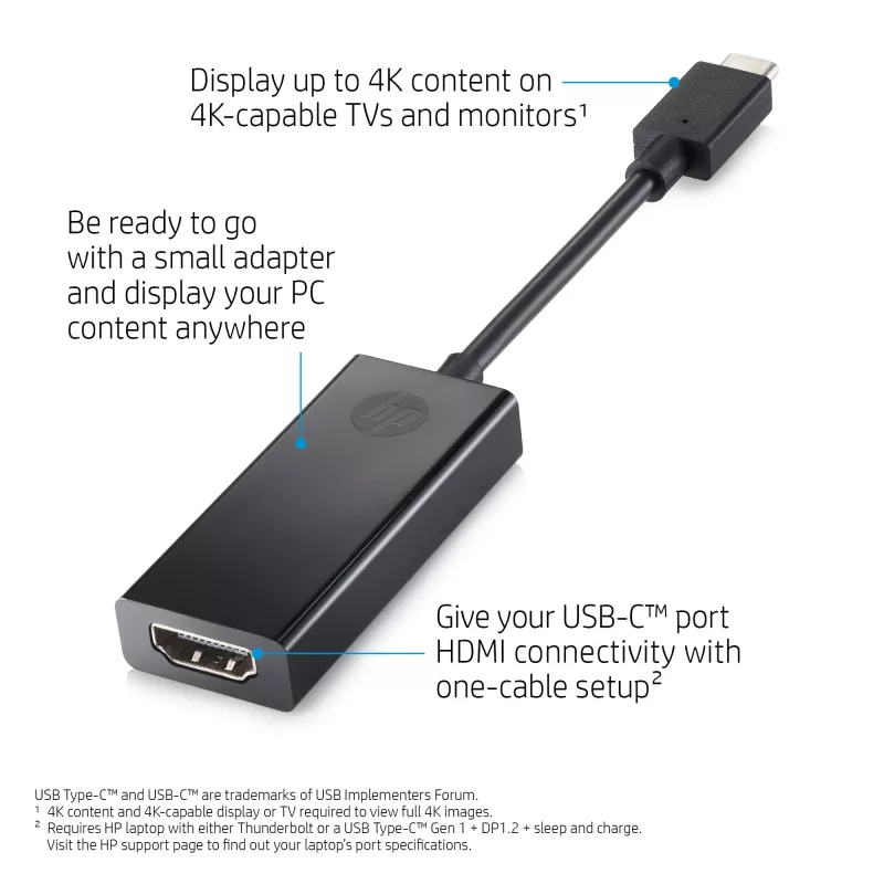 HP 2PC54AA liitäntäkortit/sovittimet HDMI