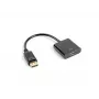 LANBERG sovitin DisplayPort(m)->hdmi(f) 10 cm