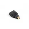 Lanberg AD-0015-BK kaapelisovitin HDMI Micro HDMI musta