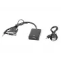 LANBERG videokaapelisovitin HDMI tyyppi A (Standard) VGA (D-Sub) 0,2 m musta