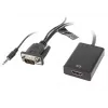 LANBERG videokaapelisovitin HDMI tyyppi A (Standard) VGA (D-Sub) 0,2 m musta