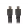 LANBERG HDMI-kaapeli - M/m V2.0 4k litteä - 1 m musta