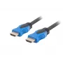 HDMI-kaapeli LANBERG CA-HDMI-20CU-0030-BK — 3 m, HDMI tyyppi A - A, 18 Gbit/s, 4K@60Hz (3840×2160), ARC, HDMI Ethernet
