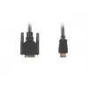 LANBERG HDMI(m)->DVI-d(m)(18+1)-kaapeli Single Link kullatuilla liittimillä - 3 m musta
