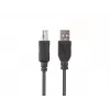 LANBERG USB-A(m)->USB-B(m) 2.0 -kaapeli 1 m musta ferriitti, box
