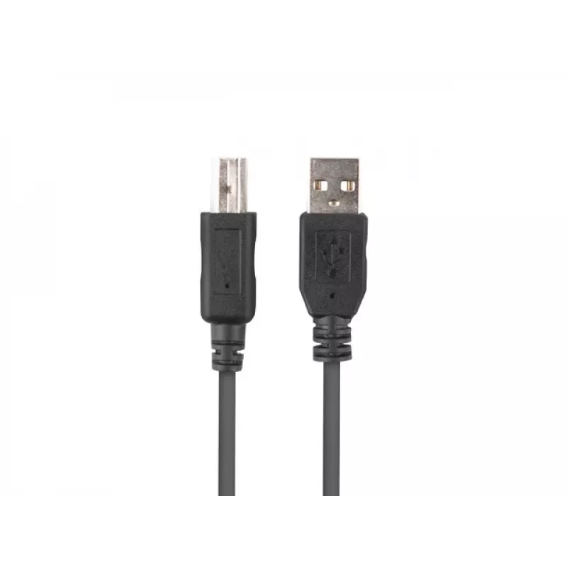 LANBERG USB-A(m)->USB-B(m) 2.0 -kaapeli 1 m musta ferriitti, box