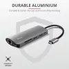 Trust Dalyx 23775 7-in-1 USB-C-monitoimiadapteri, USB-C 3.2, HDMI, RJ-45 Gigabit Ethernet, SD/microSD-kortinlukija, hopea