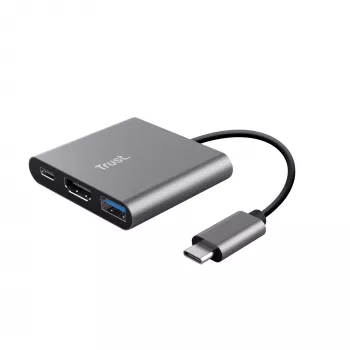 Trust Dalyx USB 3.2 Gen 1 (3.1 Gen 1) Type-C alumiini, musta