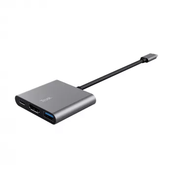Trust Dalyx USB 3.2 Gen 1 (3.1 Gen 1) Type-C alumiini, musta