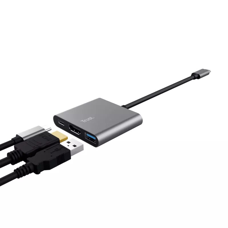 Trust Dalyx USB 3.2 Gen 1 (3.1 Gen 1) Type-C alumiini, musta