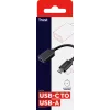 Trust Calyx 20967 USB-C (uros) – USB-A (naaras) -sovitin, USB 3.1 Gen 1, musta