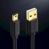 USB-kaapeli UGREEN 10385 Mini-USB 480 Mbit/s 1,5 m musta, nopea lataus