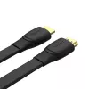 HDMI-kaapeli Unitek C11063BK-2M 2 m, HDMI 2.0, 18 Gbit/s, 4K@60Hz, ARC, litteä musta