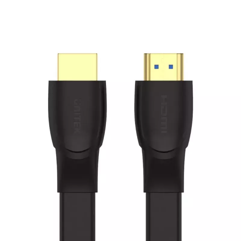 HDMI-kaapeli Unitek C11063BK-2M 2 m, HDMI 2.0, 18 Gbit/s, 4K@60Hz, ARC, litteä musta