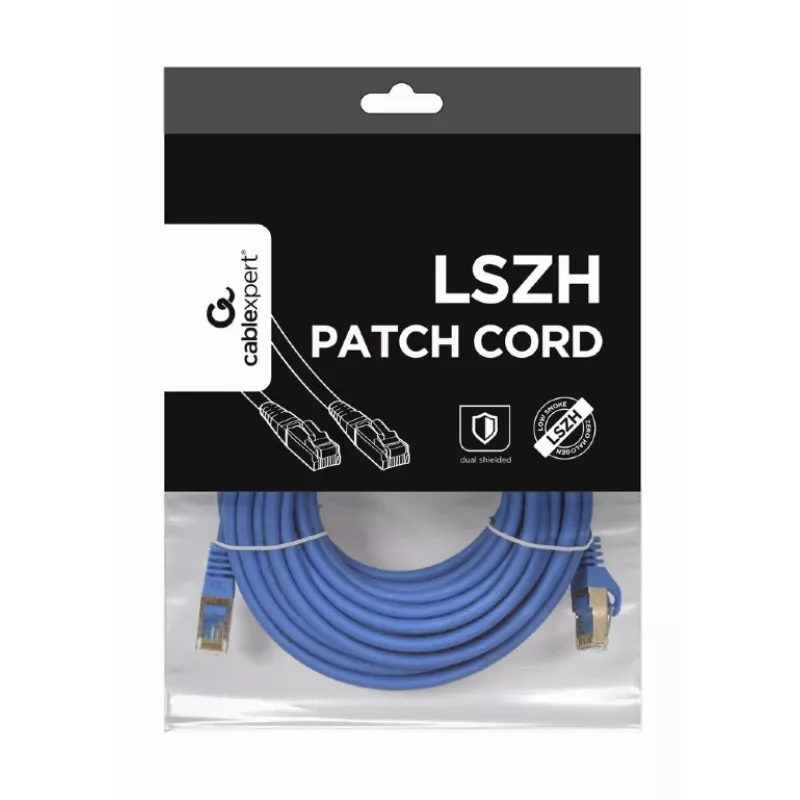 Verkkokaapeli Gembird PP6A-LSZHCU-20M RJ-45 Cat6a 20m harmaa