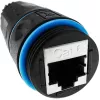 Techly IWP-MD C6-IP68T kaapelin sukupuolenmuunnin RJ-45 musta