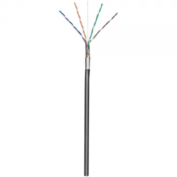 Techly F/UTP Hank -kaapeli Cat.5E CCA 305 m Solid Outdoor musta ITP8-RIS-0305LO
