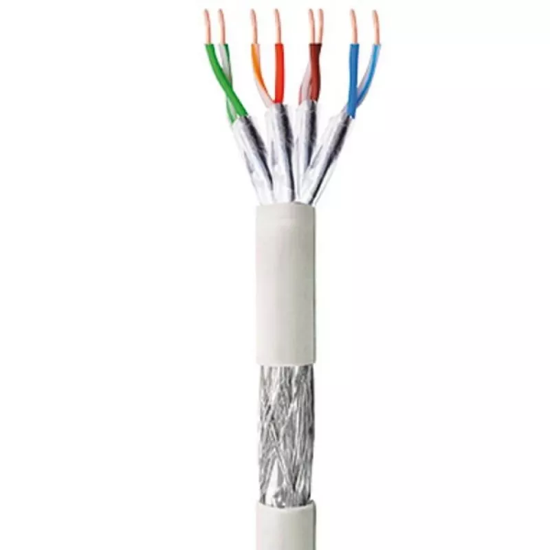 Verkkokaapeli TECHLY Cat6 S/FTP ITP9-RIS-0305, 305 m, 250 MHz, CCA, harmaa