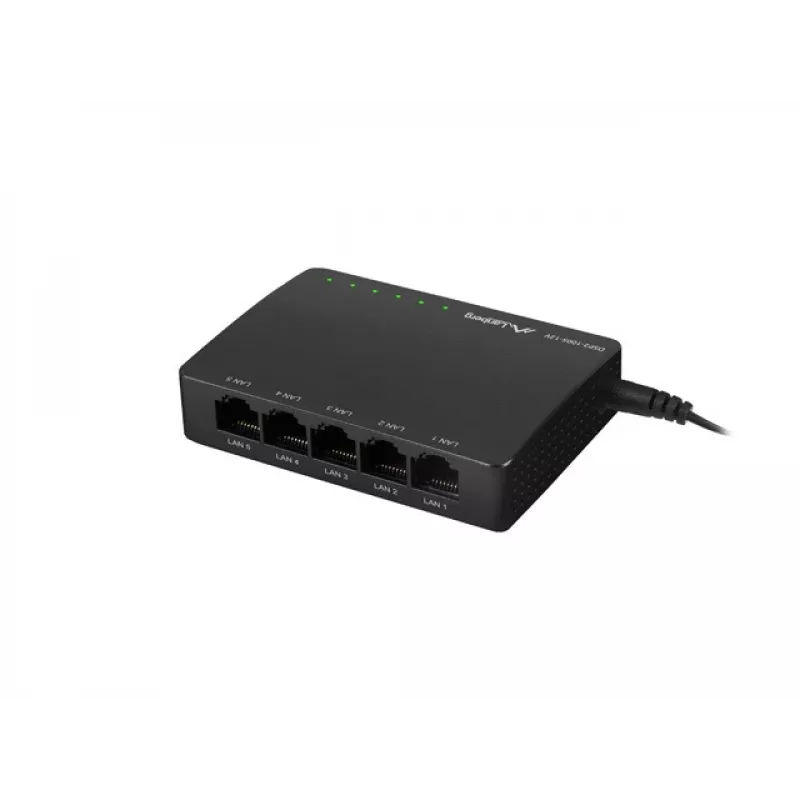 LANBERG kytkin Dsp2-1005-12v 5x 1Gb/s Unmanaged Gigabit Ethernet Desktop 12V