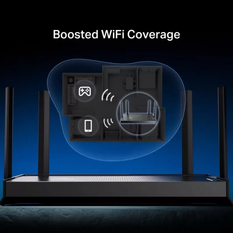 TP-Link Archer BE3600 langaton reititin 2,5 Gigabit Ethernet Dualband (2,4 GHz / 5 GHz) musta