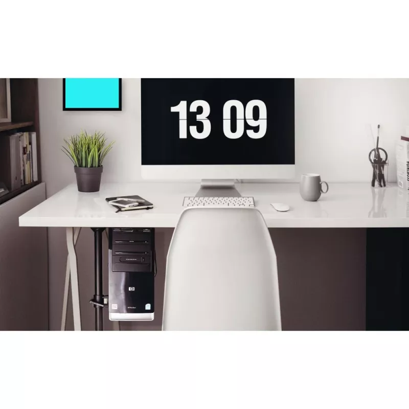 Techly ICA-CS 63 CPU-teline pöytään kiinnitettävä CPU-teline musta