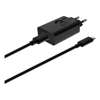Motorola TurboPower 33W USB-C GaN -laturi musta, 1 m kaapeli, EU-pistoke