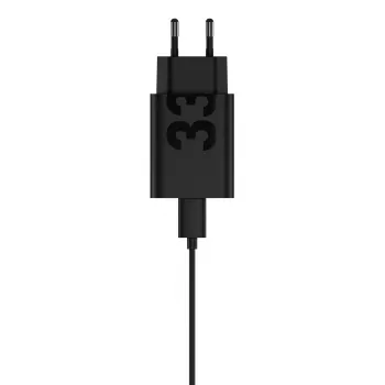 Motorola TurboPower 33W USB-C GaN -laturi musta, 1 m kaapeli, EU-pistoke