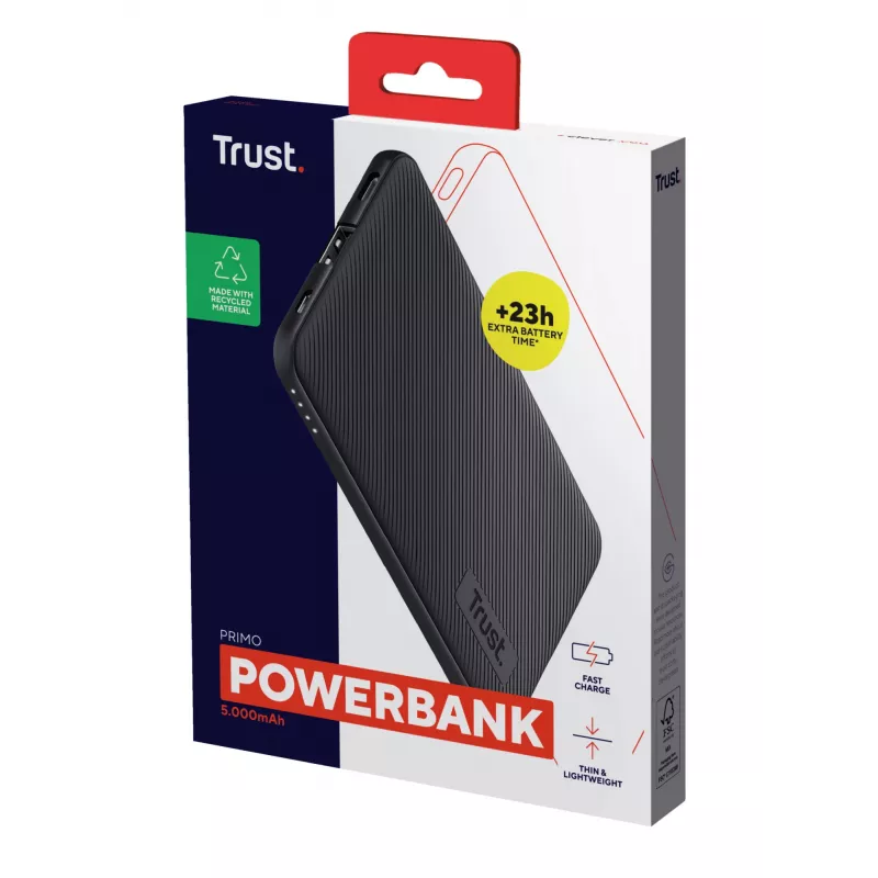 Trust Primo litiumioni (Li-Ion) 5000 mAh musta