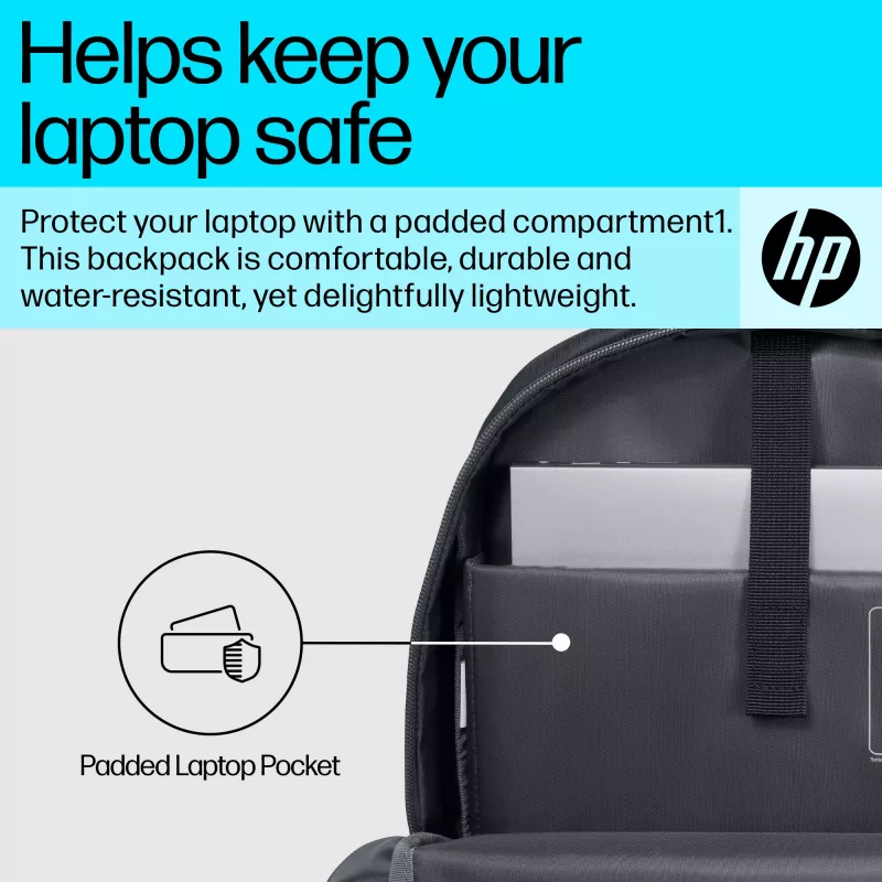 HP 15,6 tuuman kannettavareppu, reppu, 370 g