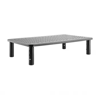 GEMBIRD MS-TABLE-01 vapaasti seisova pöytänäyttöteline – yksi näyttö, 20 kg kapasiteetti, musta, manuaalinen korkeudensäätö 100–140 mm