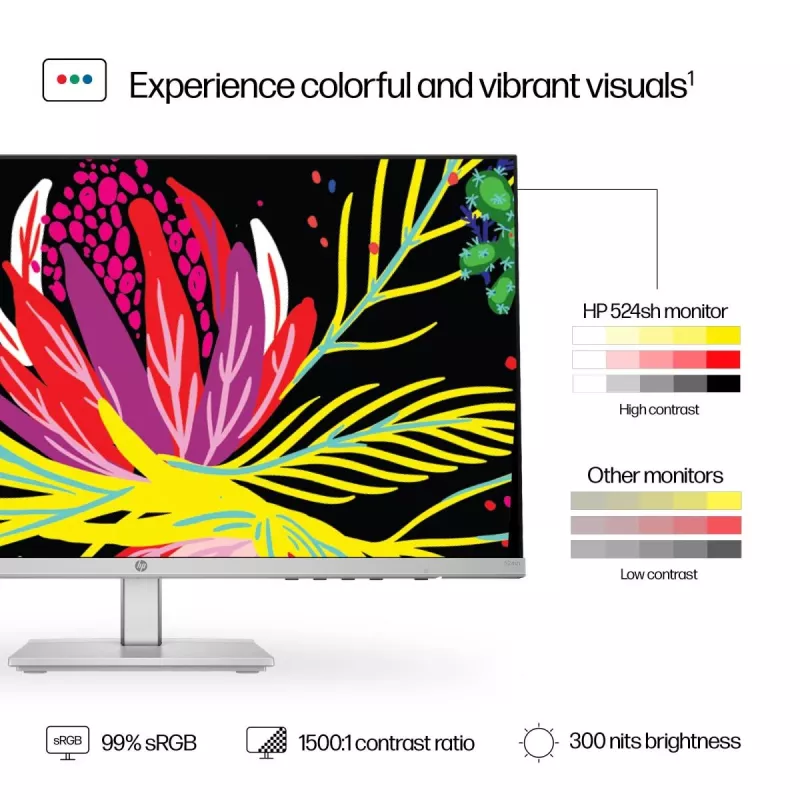HP-työpöytämonitori - Series 5 524sh - 24