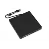 Optinen asema IBOX IED03 DVD±RW USB 3.1 Gen1 (USB-C) musta, tarjotin, 24x CD / 8x DVD