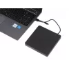 Optinen asema IBOX IED03 DVD±RW USB 3.1 Gen1 (USB-C) musta, tarjotin, 24x CD / 8x DVD