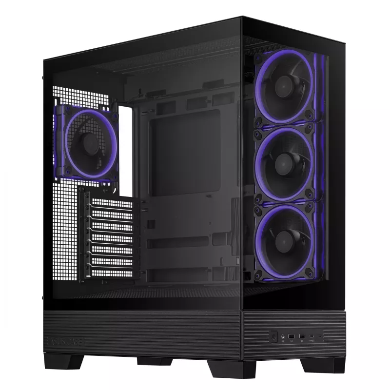 ASUS A31 Plus TG ARGB MUSTA Midi Tower