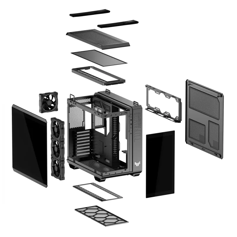 ASUS TUF GAMING GT502 Horizon TG ARGB musta Midi Tower