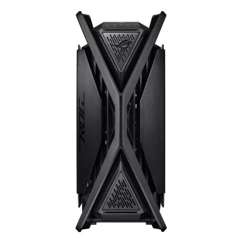 PC-kotelo ASUS ROG Hyperion GR701 BTF Edition Tower — musta, karkaistu lasi, tuki E-ATX/ATX/microATX, 46 cm GPU, 420 mm yläjäähdytin